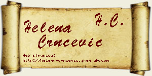 Helena Crnčević vizit kartica